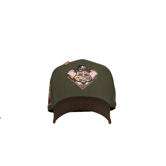 Oakland Athletics Rickey Henderson Olive/Brown 59Fifty Fitted Hat