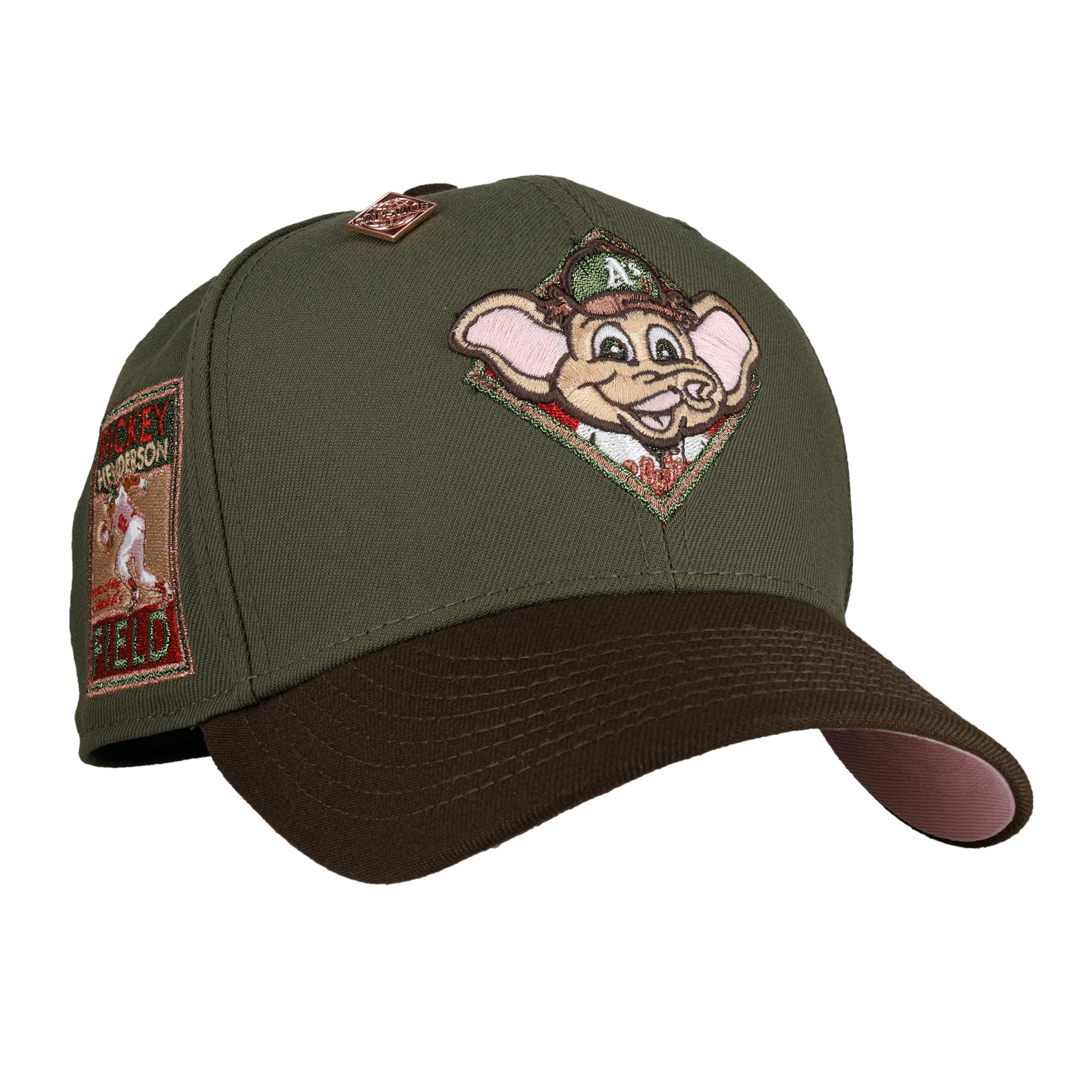 Oakland Athletics Rickey Henderson Olive/Brown 59Fifty Fitted Hat