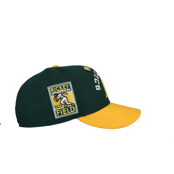 Oakland Athletics Rickey Henderson Upside Down Chainstitch 59Fifty Fitted Hat