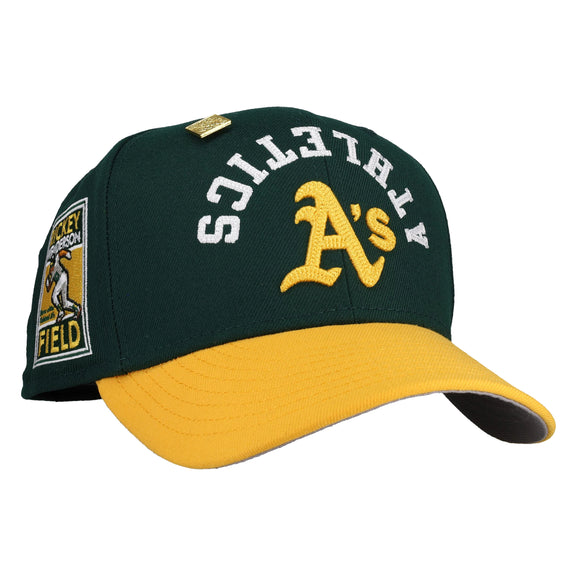 Oakland Athletics Rickey Henderson Upside Down Chainstitch 59Fifty Fitted Hat