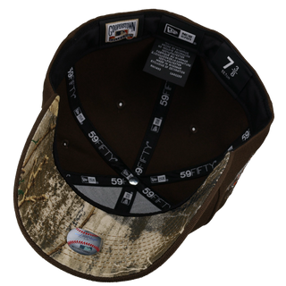 Oakland Athletics 1989 World Series Walnut Realtree Brim 59Fifty Fitted Hat, undervisor detail