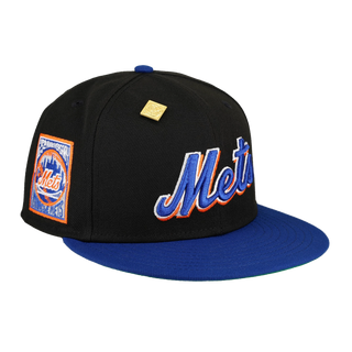 New York Mets 25th Anniversary Side Patch New Era 59Fifty Fitted Hat