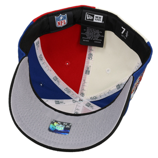 Buffalo Bills Silver Anniversary Metallic Pinwheel 59Fifty Fitted Hat