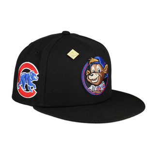 Chicago Cubs Clark The Bear Logo Black New Era 59Ffity Fitted Hat