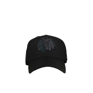 Chicago Black Hawks Six Time Champions Blackout 59Fifty Fitted Hat