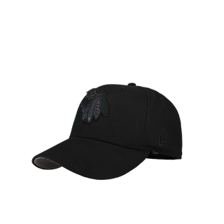 Chicago Black Hawks Six Time Champions Blackout 59Fifty Fitted Hat