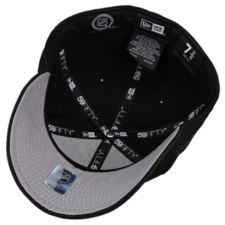 Chicago Black Hawks Six Time Champions Blackout 59Fifty Fitted Hat