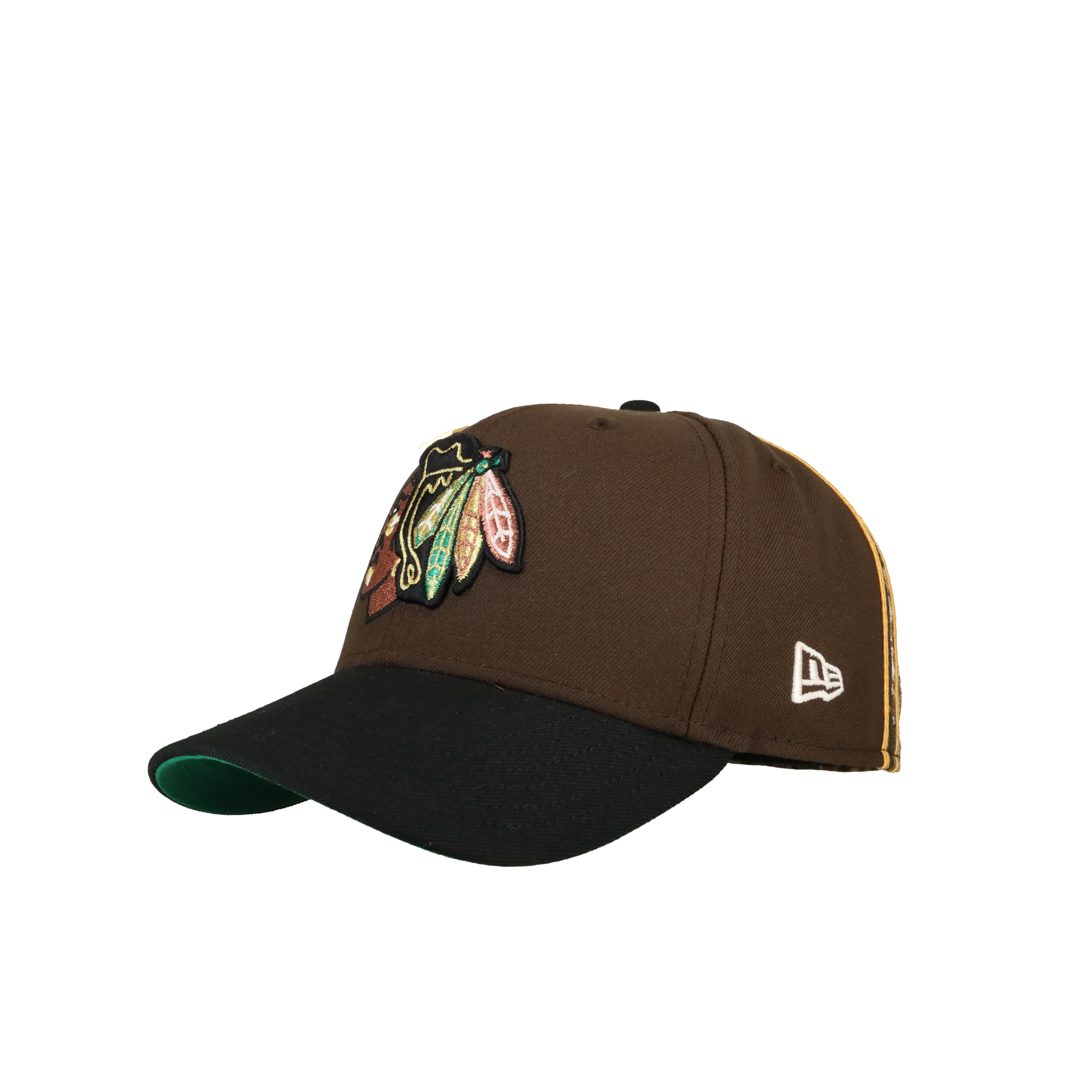 Chicago Blackhawks 75th Anniversary Real tree/Walnut Split Panel 59Fifty Fitted Hat