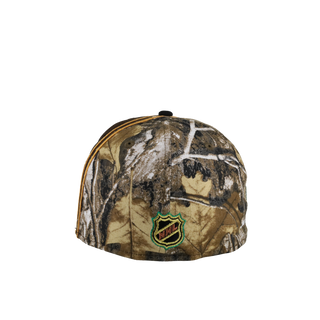 Chicago Blackhawks 75th Anniversary Real tree/Walnut Split Panel 59Fifty Fitted Hat