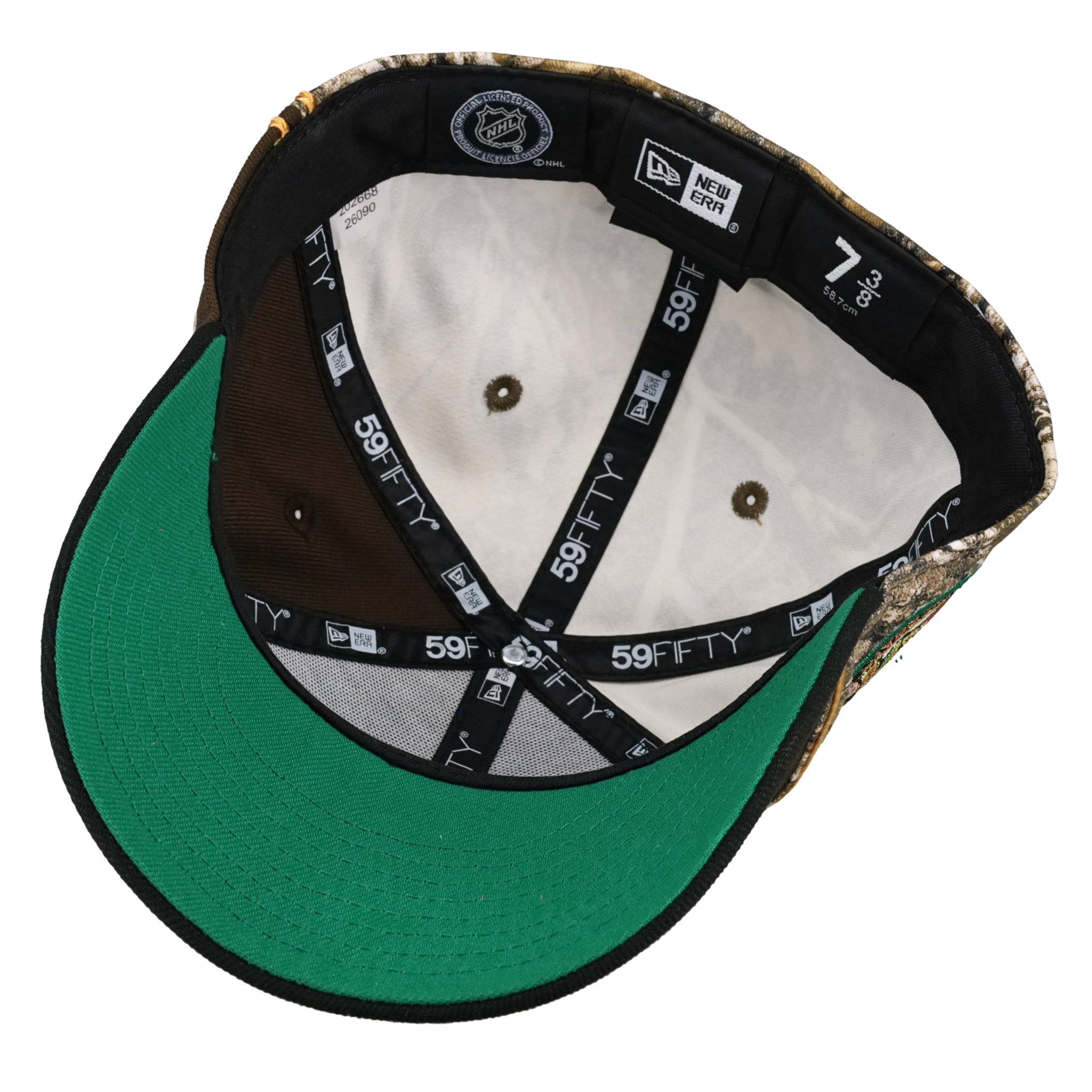 Chicago Blackhawks 75th Anniversary Real tree/Walnut Split Panel 59Fifty Fitted Hat