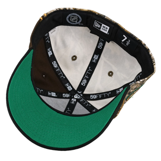 Chicago Blackhawks 75th Anniversary Real tree/Walnut Split Panel 59Fifty Fitted Hat
