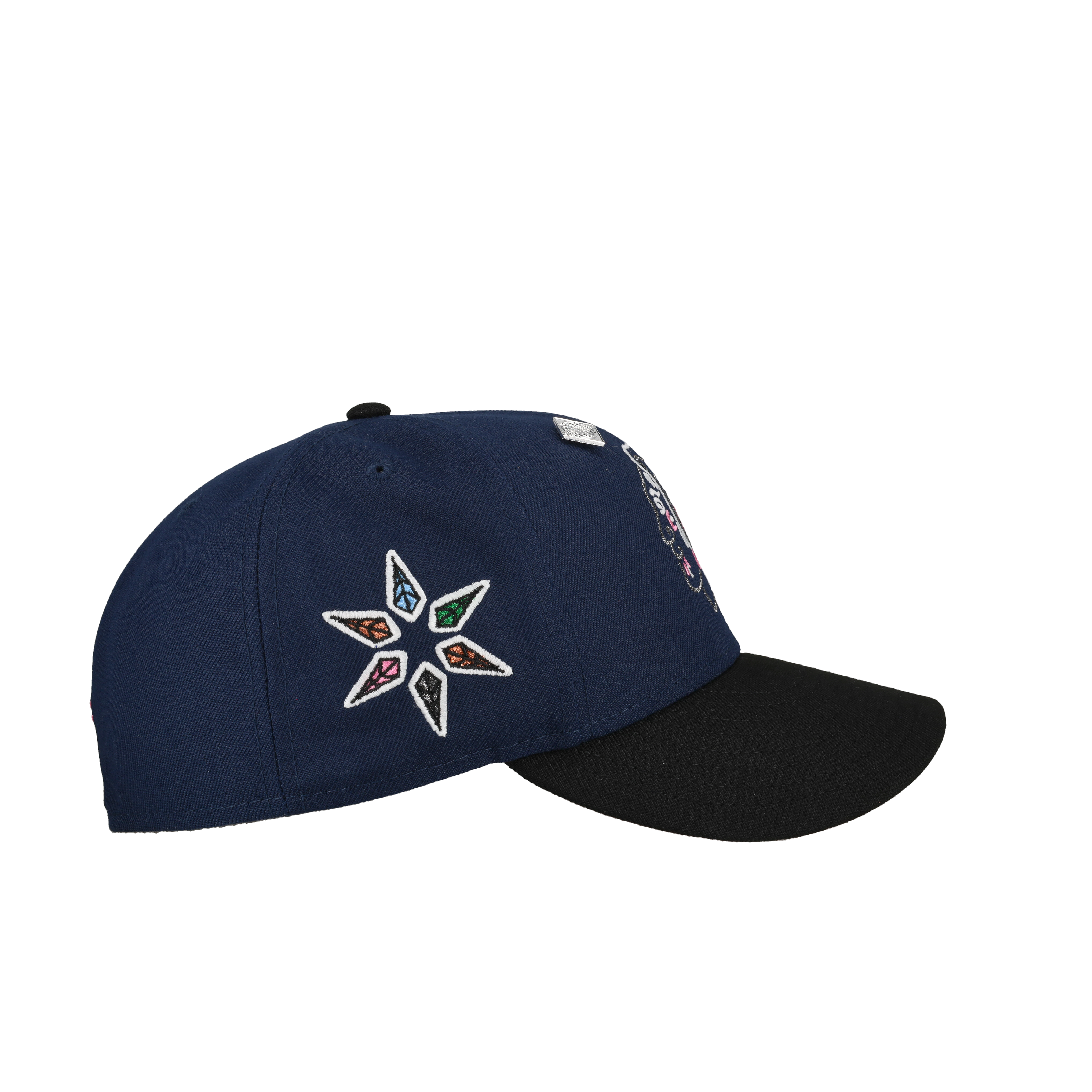 Chicago Black Hawks Navy/Black/Pink Brim 59Fifty Fitted Hat