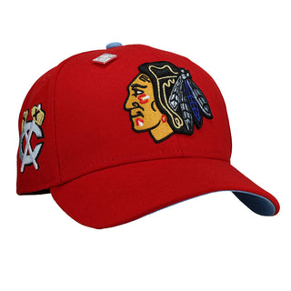Chicago Blackhawks Red/Light Blue UV  59Fifty Fitted Hat