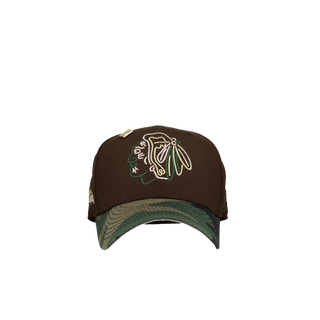 Chicago Black Hawks Six Time Champion Walnut/Camo 59Fifty Fitted Hat