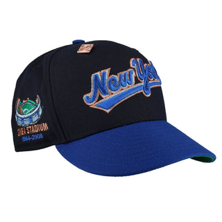 New York Mets Black Shea Stadium Patch 59Fifty Fitted Hat