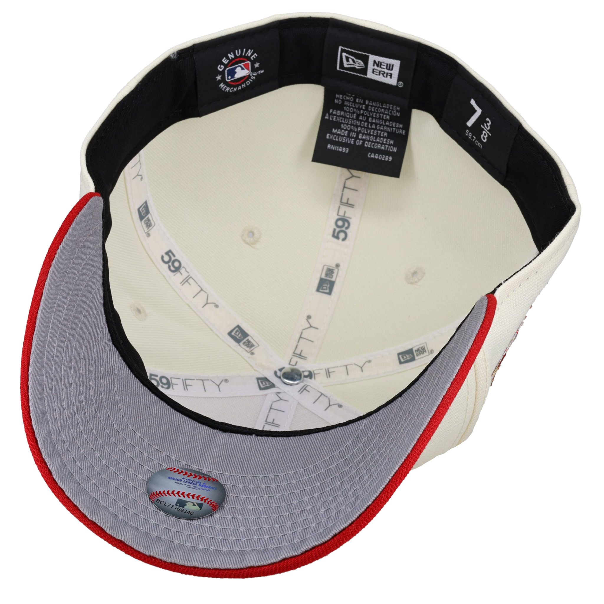 Toronto Blue Jays 30th Anniversary Off White/Red 59Fifty Fitted Hat