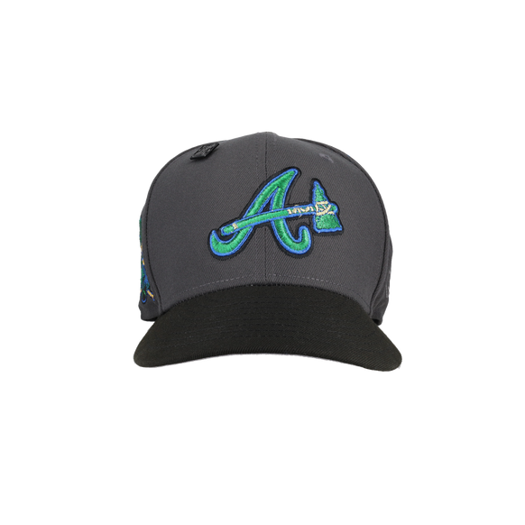 Atlanta Braves Grey 30th Season Patch 59Fifty Fitted Hat