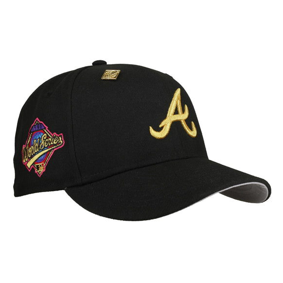 Atlanta Braves 1996 World Series Black/Yellow 59Fifty Fitted Hat