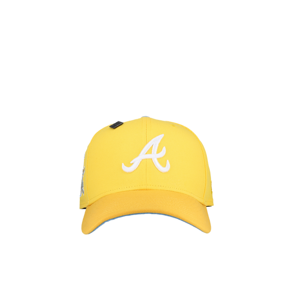 Atlanta Braves 30th Season Metallic Yellow/Dark Yellow Ice 59Fifty Fitted Hat