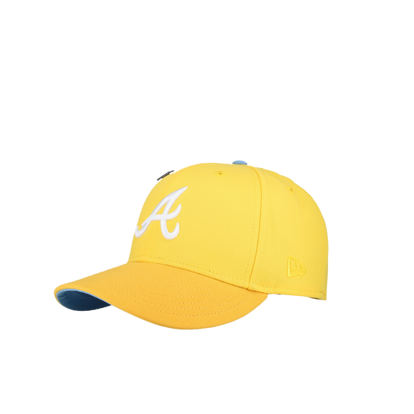 Atlanta Braves 30th Season Metallic Yellow/Dark Yellow Ice 59Fifty Fitted Hat