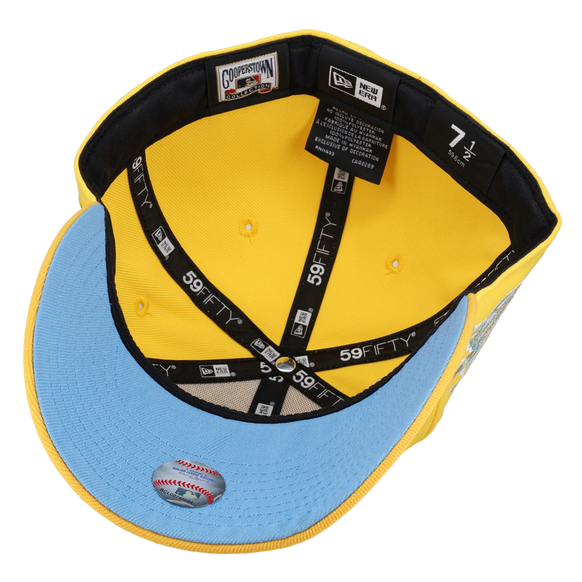 Atlanta Braves 30th Season Metallic Yellow/Dark Yellow Ice 59Fifty Fitted Hat