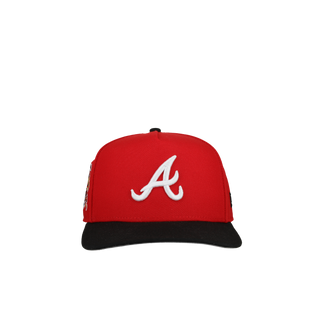 Atlanta Braves 30th Anniversary Red/Black 9Fifty A Frame Snapback Hat