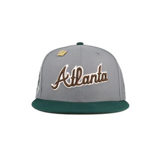 Atlanta Braves Grey 2017 Inaugural Season Patch 59Fifty Fitted Hat