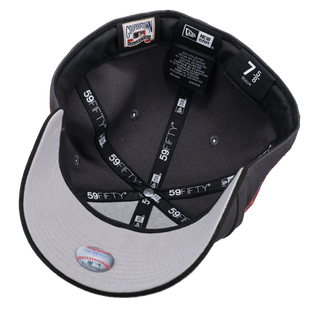 Atlanta Braves 1999 World Series Graphite/Orange Accent 59Fifty Fitted Hat
