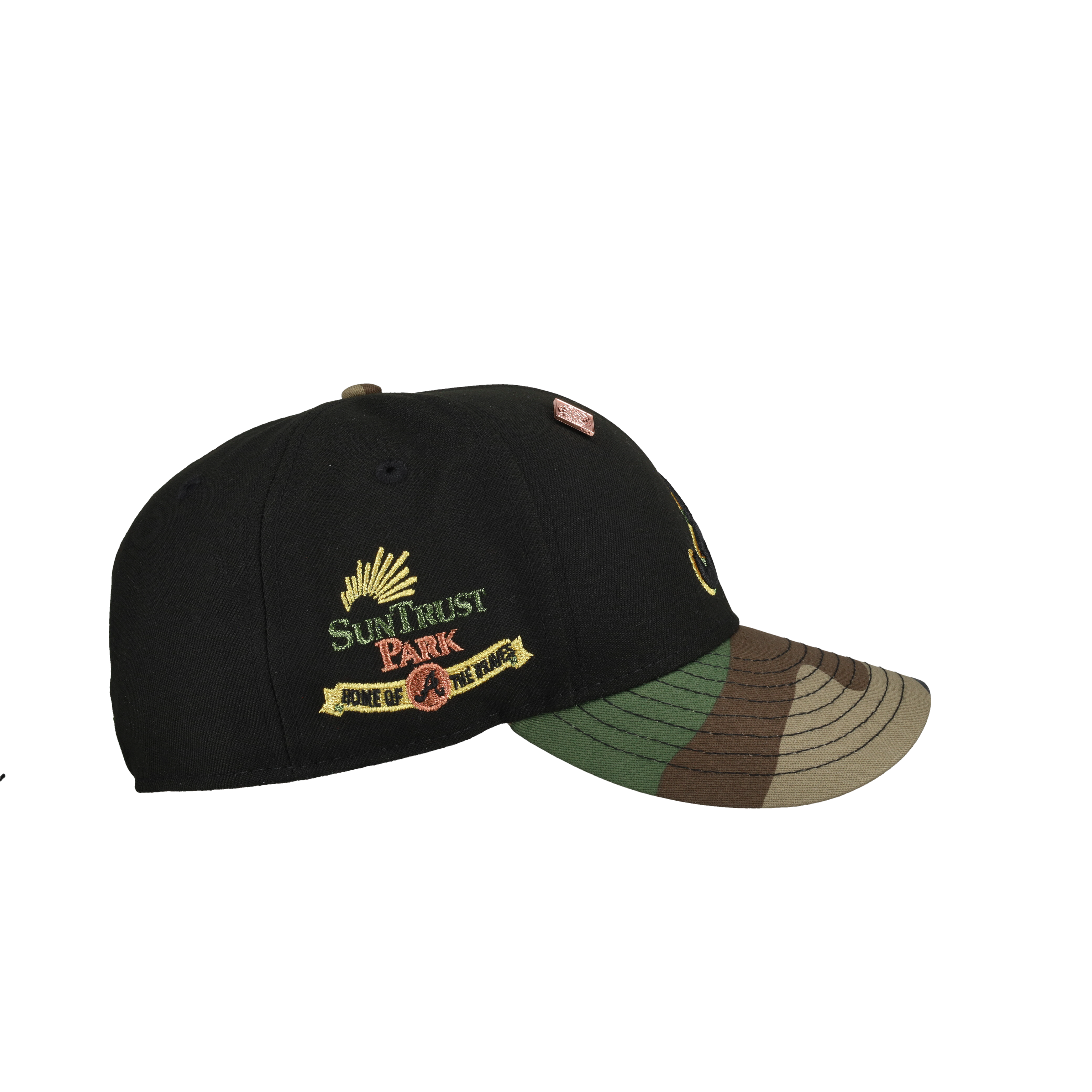 Atlanta Braves Suntrust Park Home of the Braves Metallic Camo 59Fifty Fitted Hat