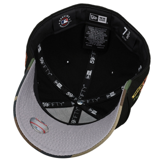 Atlanta Braves Suntrust Park Home of the Braves Metallic Camo 59Fifty Fitted Hat, back view