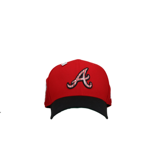 Atlanta Braves 1999 World Series Red/Black Silver Metallic 59Fifty Fitted Hat