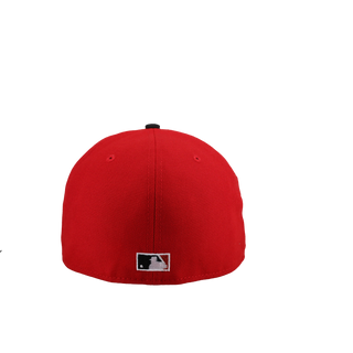 Atlanta Braves 1999 World Series Red/Black Silver Metallic 59Fifty Fitted Hat