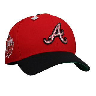 Atlanta Braves 1999 World Series Red/Black Silver Metallic 59Fifty Fitted Hat