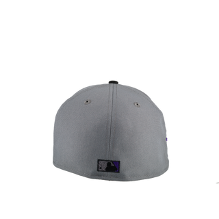 Atlanta Braves 30th Anniversary Graphite Purple Metallic 59Fifty Fitted Hat