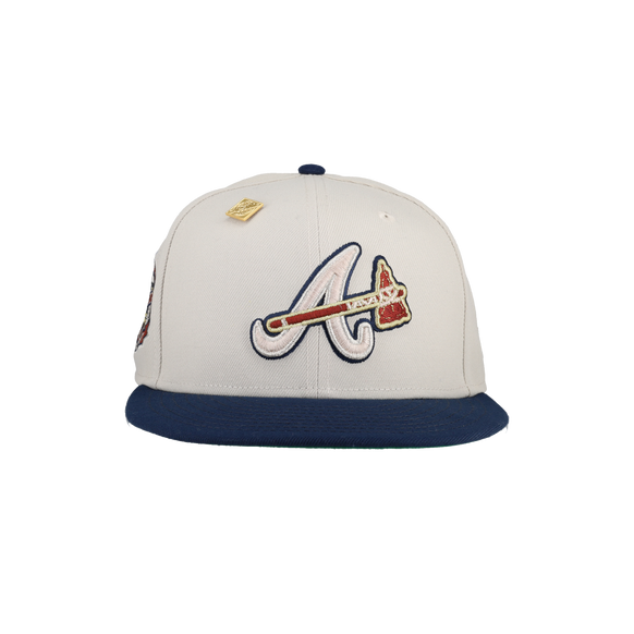 Atlanta Braves Stone 2017 Inaugural Season Patch New Era Fitted Hat