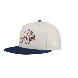 Atlanta Braves Stone 2017 Inaugural Season Patch New Era Fitted Hat