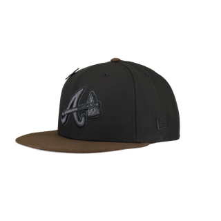 Atlanta Braves Walnut Blackout Collection 30th Season 59Fifty Fitted Hat