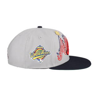 Atlanta Braves Word Drop Collection 1996 World Series Fitted Hat