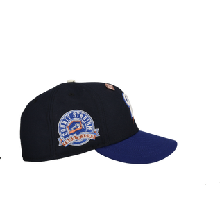 Milwaukee Brewers County Stadium Metallic Navy 59Fifty Fitted Hat
