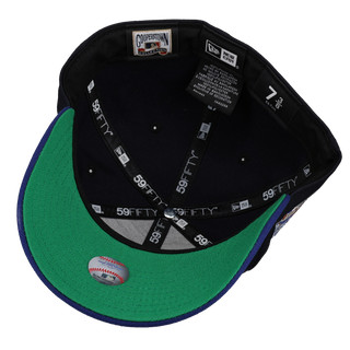 Milwaukee Brewers County Stadium Metallic Navy 59Fifty Fitted Hat