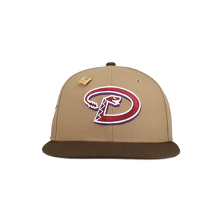 Arizona Diamondbacks Tan Khaki Collection Inaugural Season Patch Fitted Hat