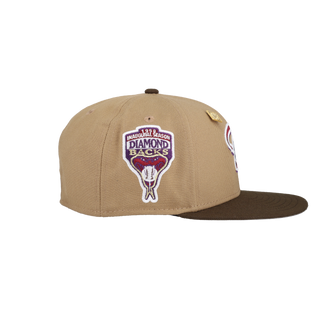 Arizona Diamondbacks Tan Khaki Collection Inaugural Season Patch Fitted Hat
