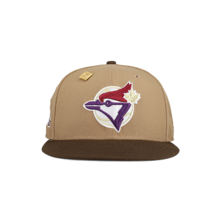 Toronto Blue Jays Tan Khaki Collection 10th Anniversary Patch Fitted Hat