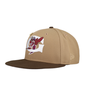 Greensboro Hornets Tan Khaki Collection 2018 All Star Game Patch Fitted Hat