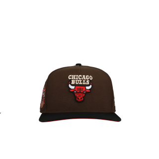Chicago Bulls 20th Anniversary Brown/Black 9Fifty A Frame Snapback Hat