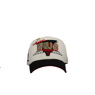 Chicago Bulls Three-Peat NBA Champions Chrome/Red 59Fifty Fitted Hat