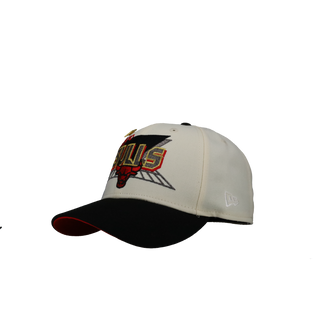 Chicago Bulls Three-Peat NBA Champions Chrome/Red 59Fifty Fitted Hat