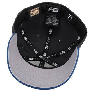 Chicago Bulls Three Time NBA Champions Graphite/Blue 59Fifty Fitted Hat