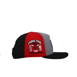 Chicago Bulls Three Peat Split Panel 9Fifty A Frame Snapback Hat