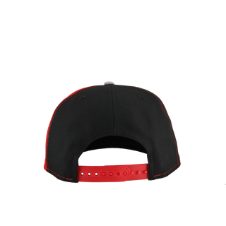 Chicago Bulls Split Championship Black/Red Metallic 9Fifty A Frame Snapback Hat